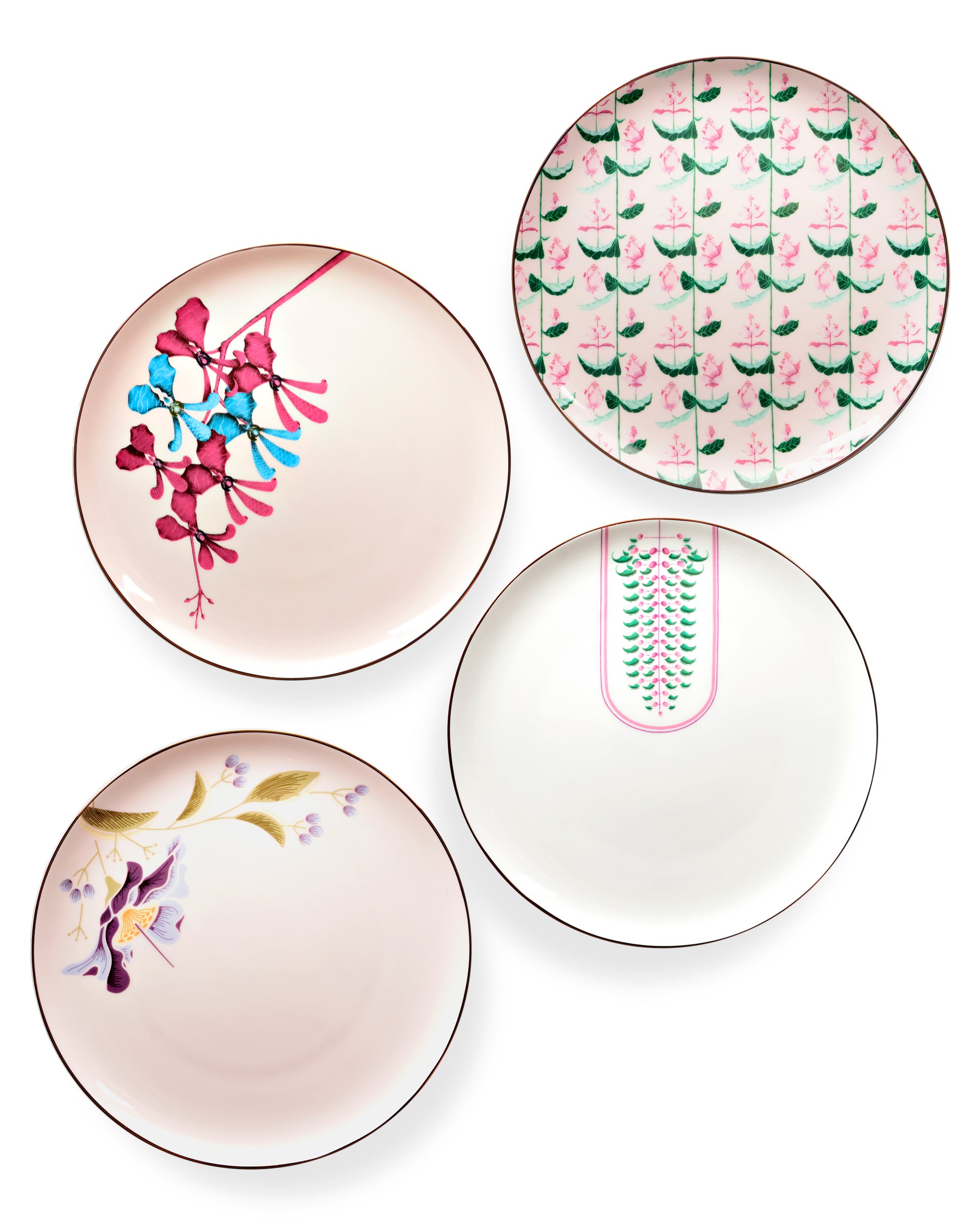 Floral Parade Dinner Plates Set