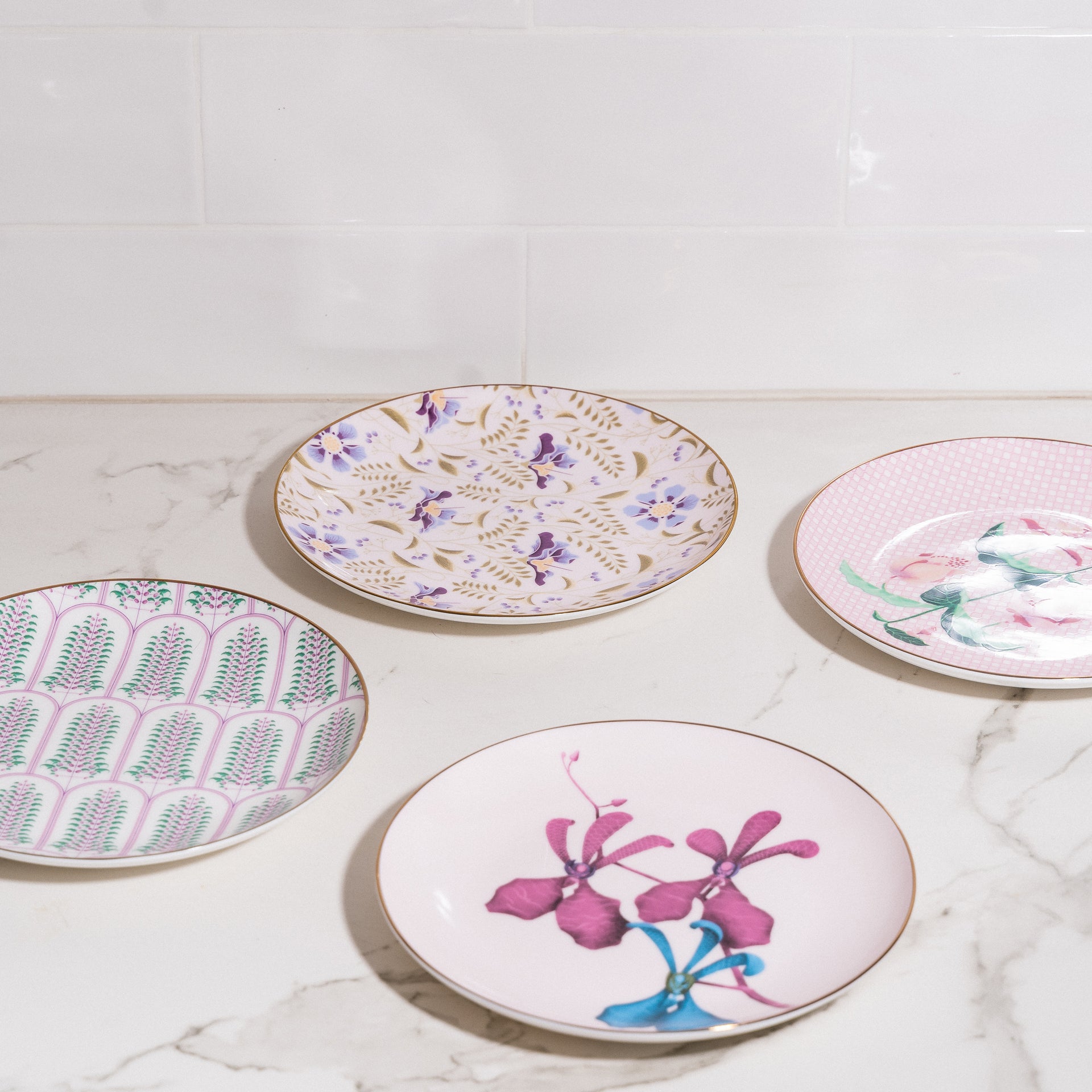 Floral Parade Salad Plates